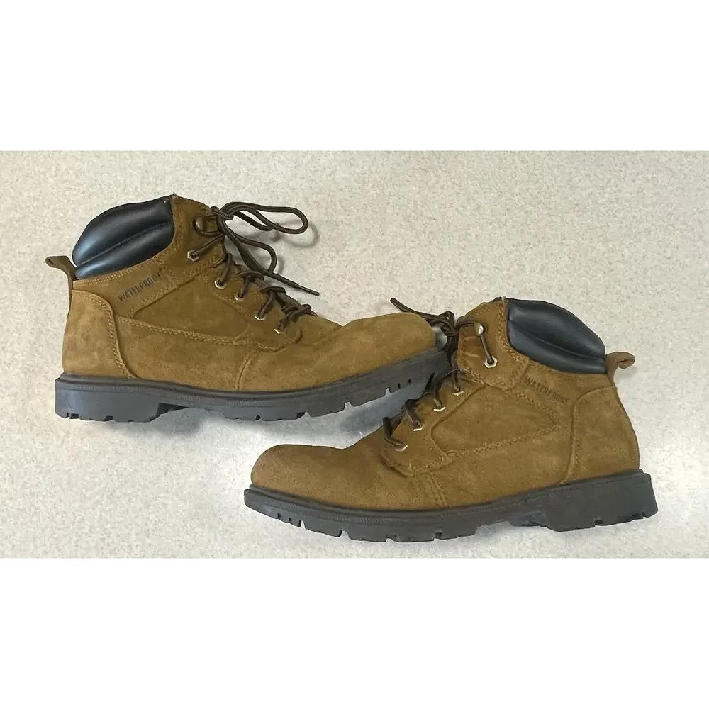 Brahma Bravo Men’s Work Boots Size 12W Waterproof Leather Soft Toe Oil Resistant